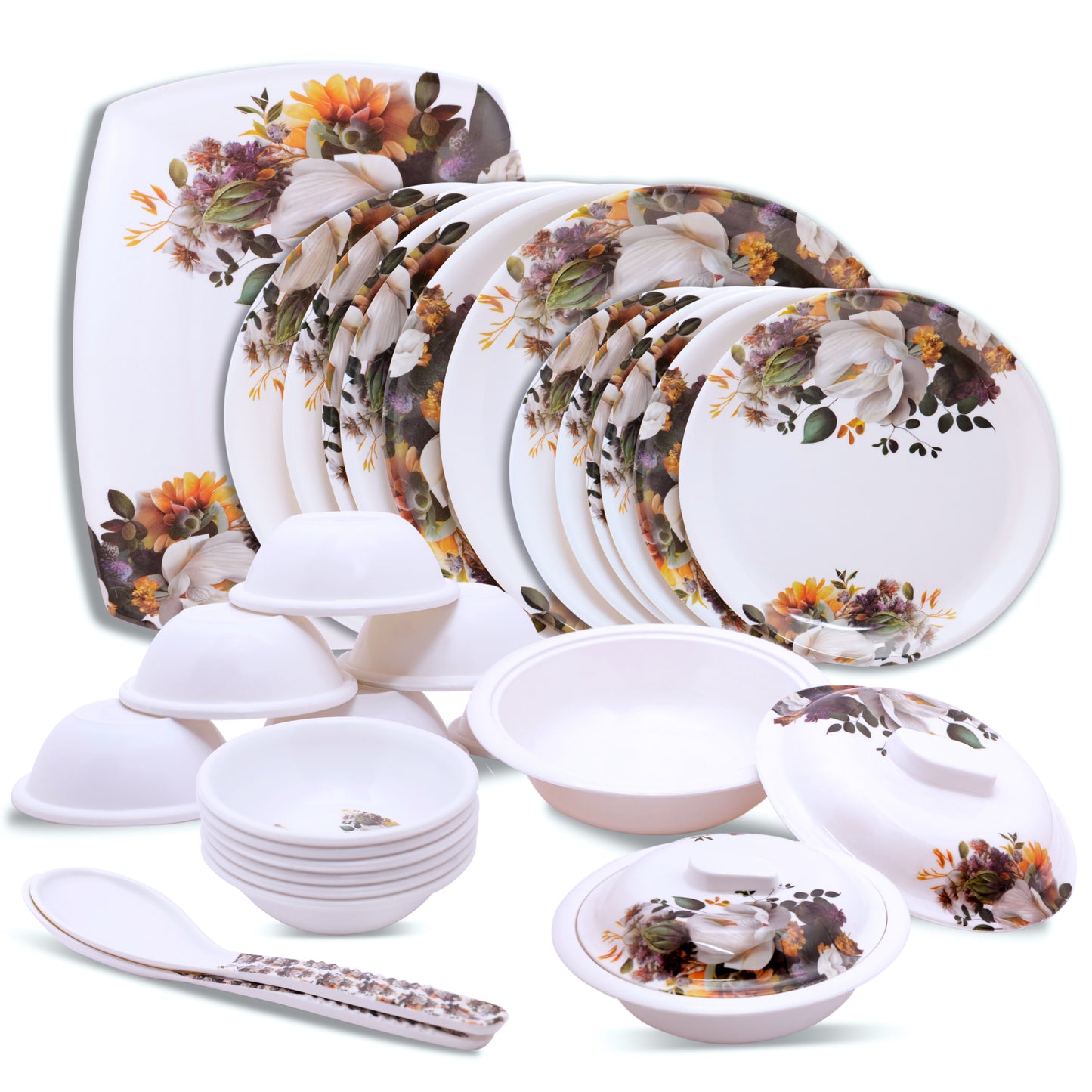 Boss 32 Pieces Melamine Dinner Set - Homeproindia.com