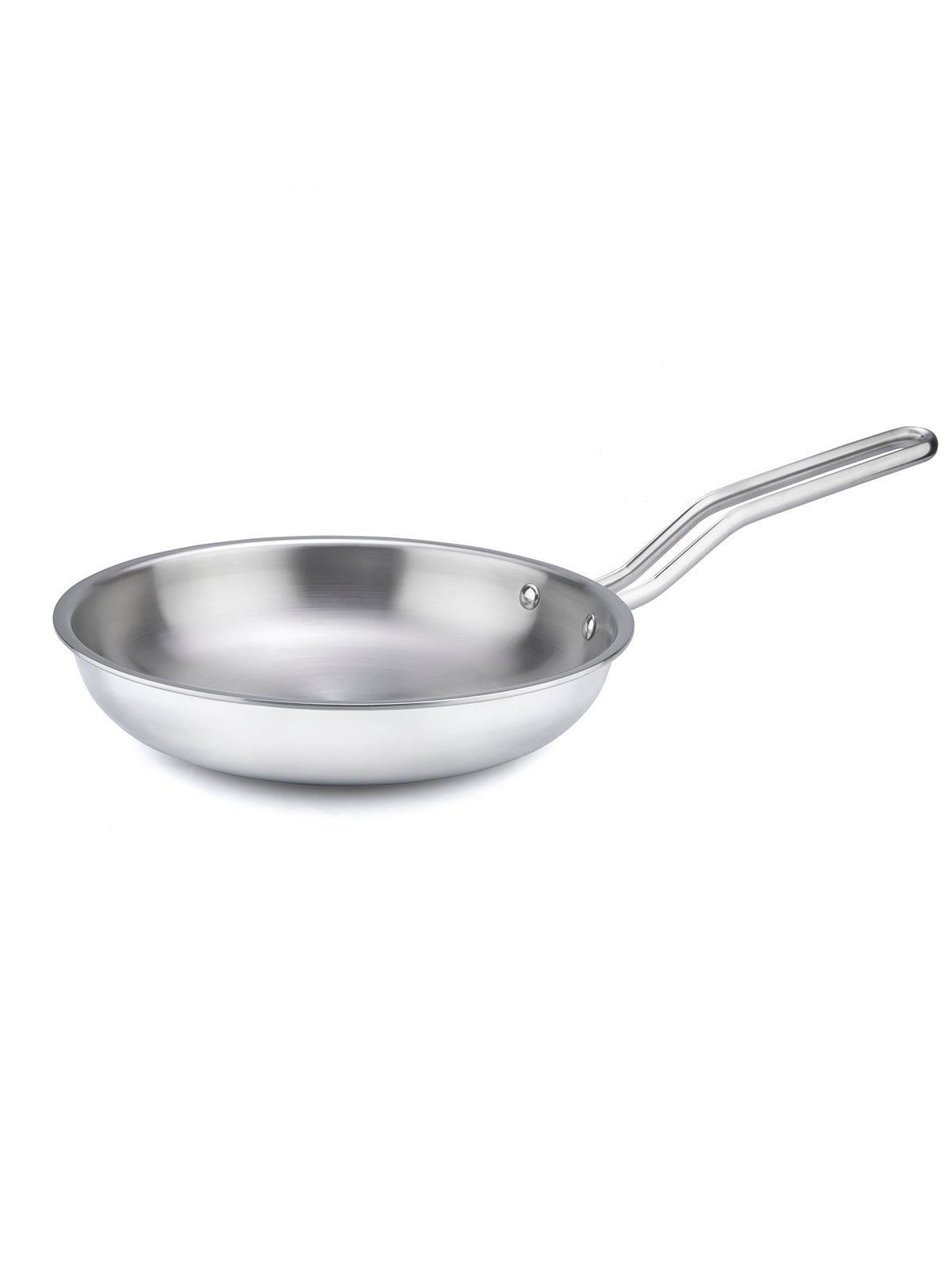 HOME-PRO Triply Stainless Steel Fry Pan 20cm Diameter with lid 1.2L Capacity