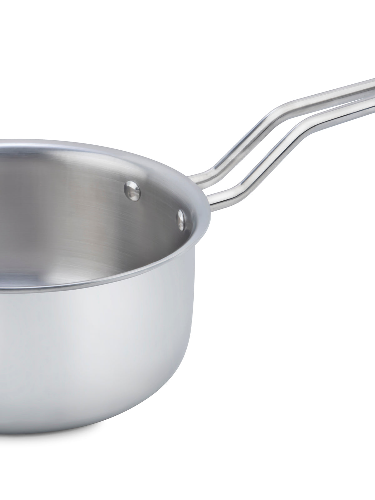 HOME-PRO Triply Stainless Steel Sauce Pan 14cm Diameter with lid 1.1L Capacity
