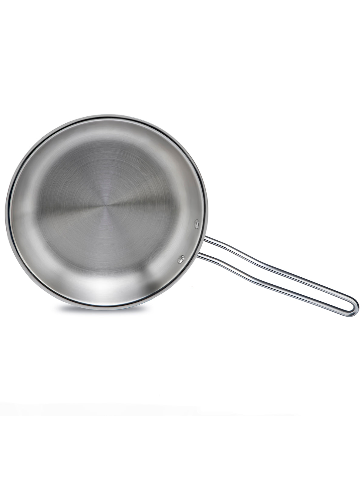 HOME-PRO Triply Stainless Steel Fry Pan 20cm Diameter with lid 1.2L Capacity