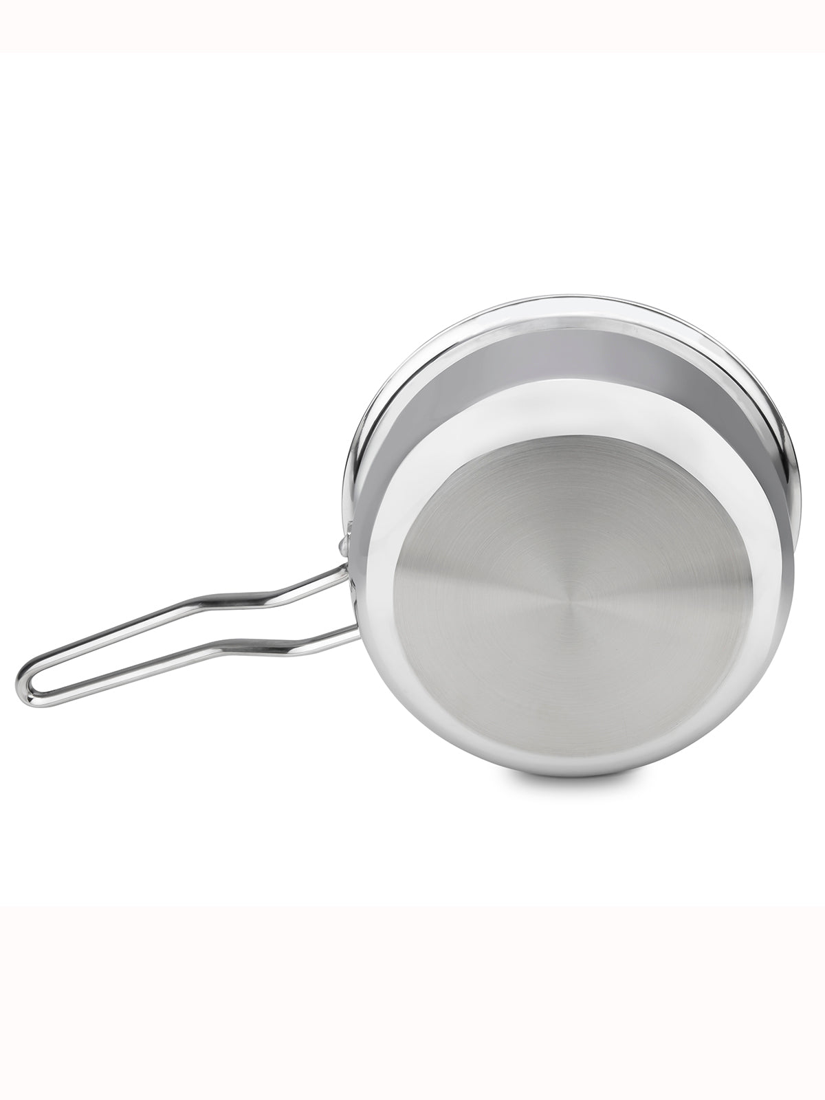 HOME-PRO Triply Stainless Steel Sauce Pan 14cm Diameter with lid 1.1L Capacity
