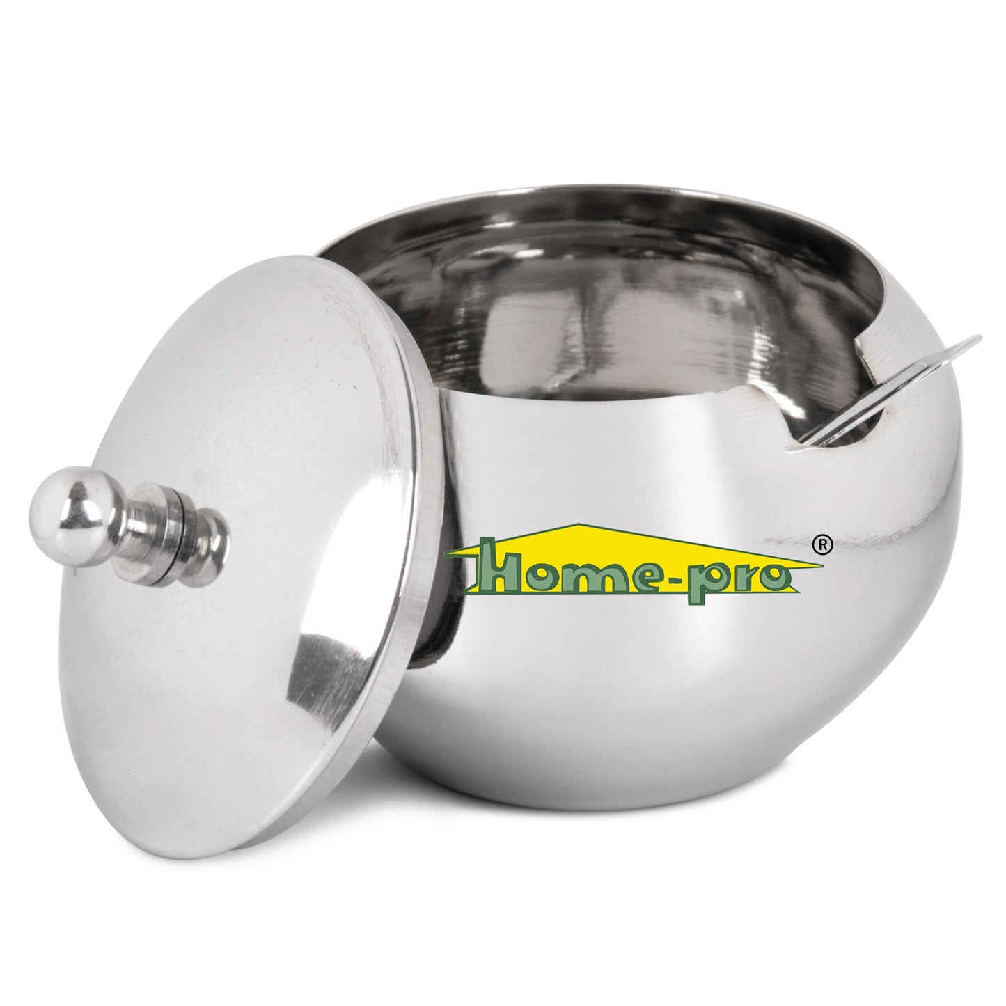 Stainless Steel Orange Ghee Pot With Spoon - Homeproindia.com