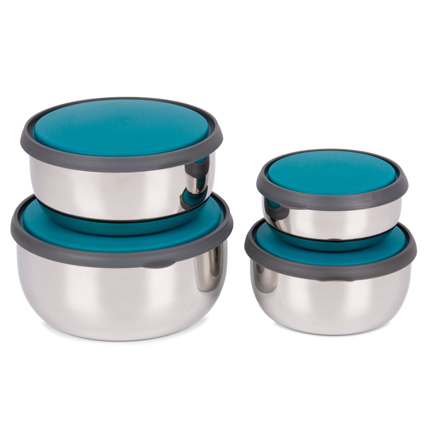 Green Mixing Bowls Set with Lid - Homeproindia.com