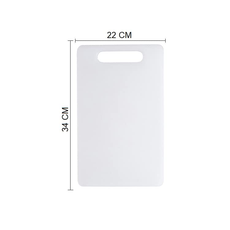 White Chopping Board Virgin Plastic Kitchen Cutting / Chopping Board with Handle - Homeproindia.com