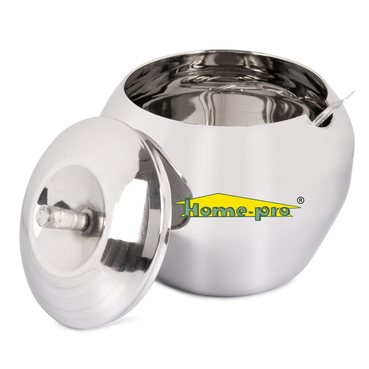 Stainless Steel Apple Ghee Pot With Spoon - Homeproindia.com