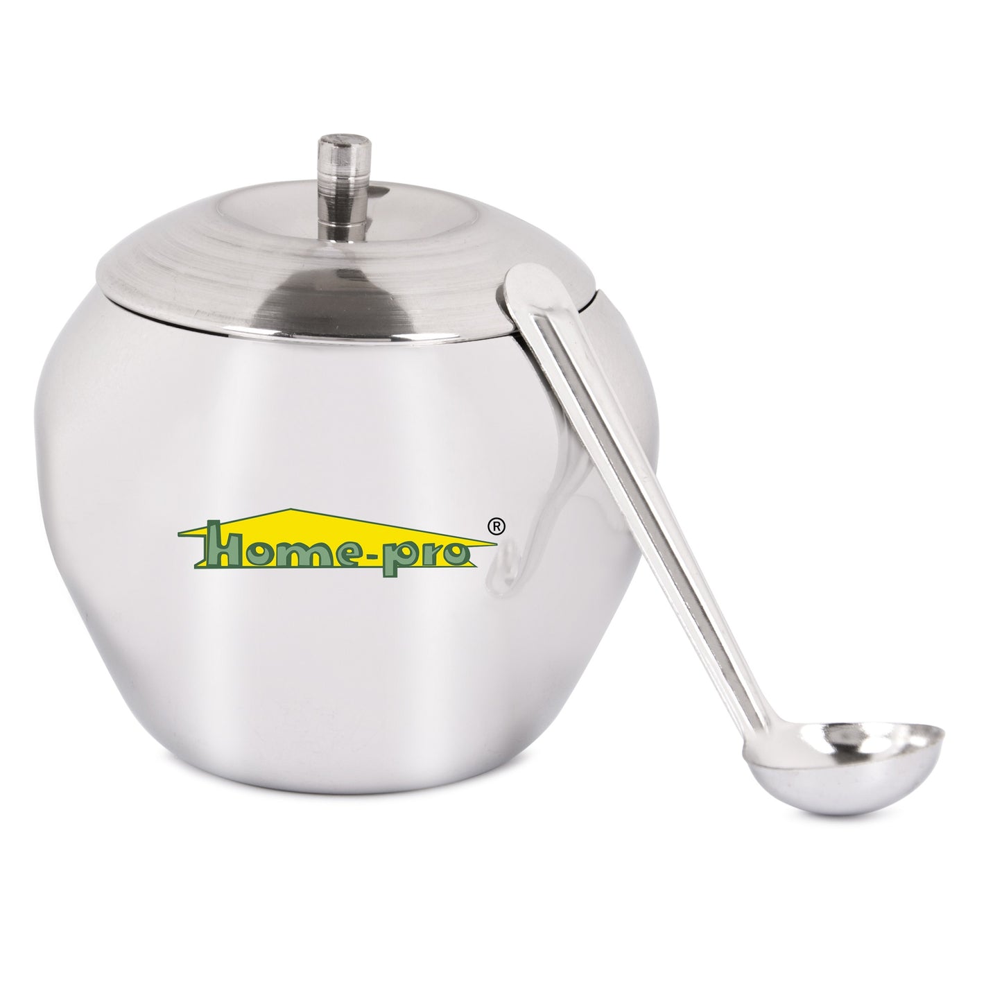 Stainless Steel Apple Ghee Pot With Spoon - Homeproindia.com