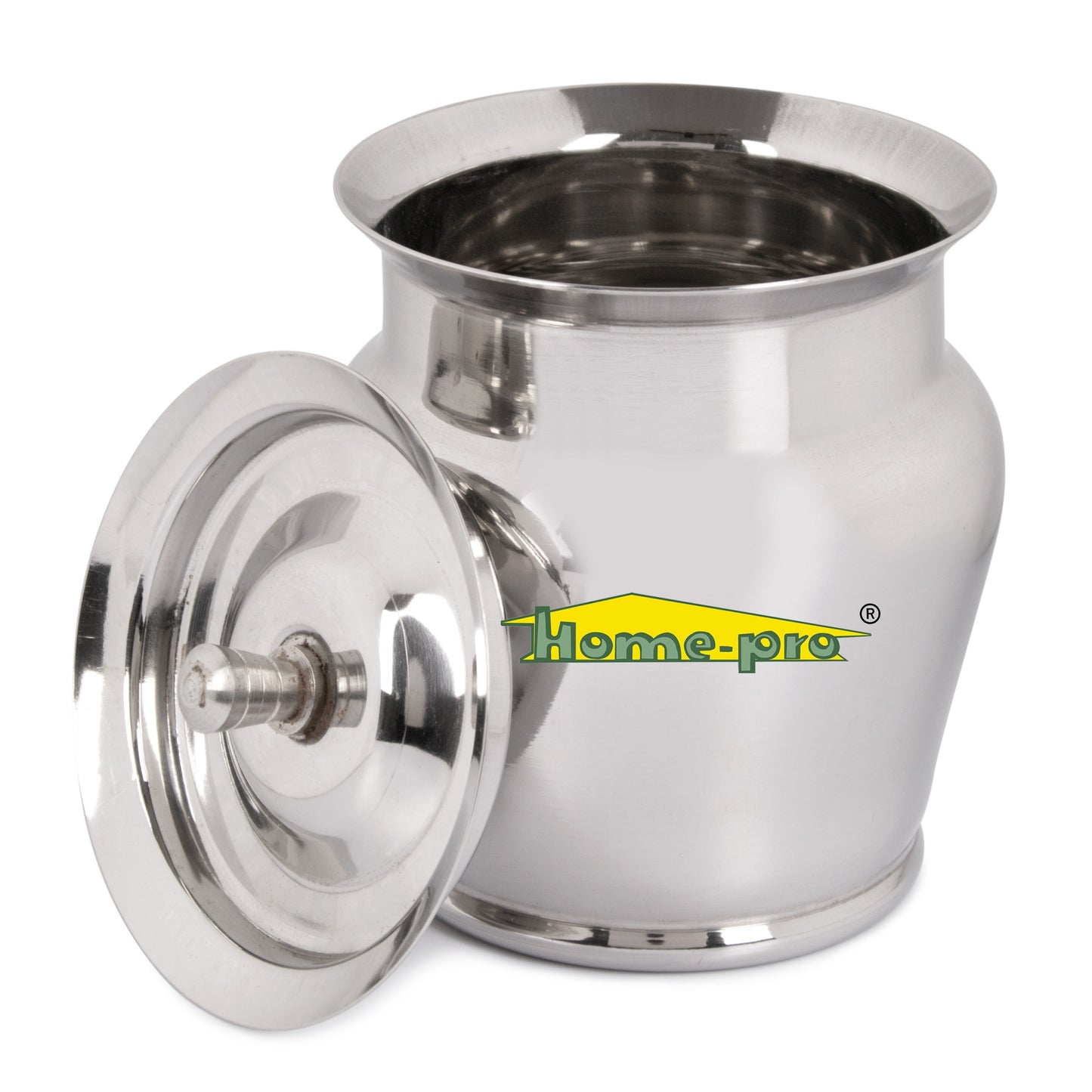 Lotus Stainless Steel Ghee Pot With Spoon - Homeproindia.com
