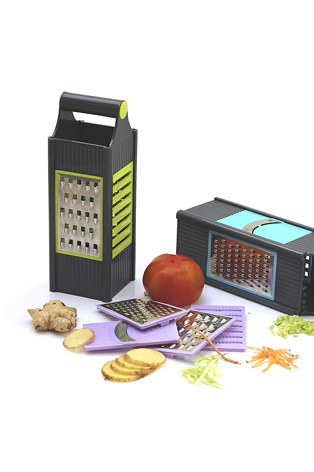 Multipurpose 4 in 1 Stainless Steel Blades Grater and Slicer - Homeproindia.com