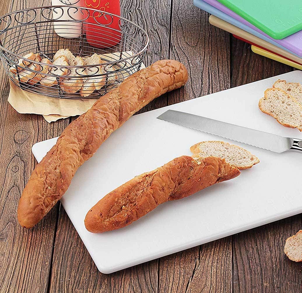 White Chopping Board Virgin Plastic Kitchen Cutting / Chopping Board with Handle - Homeproindia.com