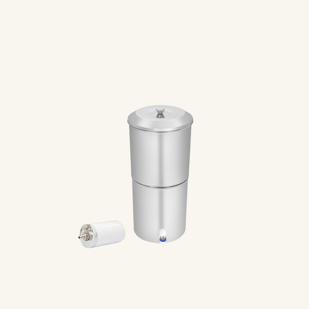 Stainless Steel Non Electric Water Filter with Ceramic Candle