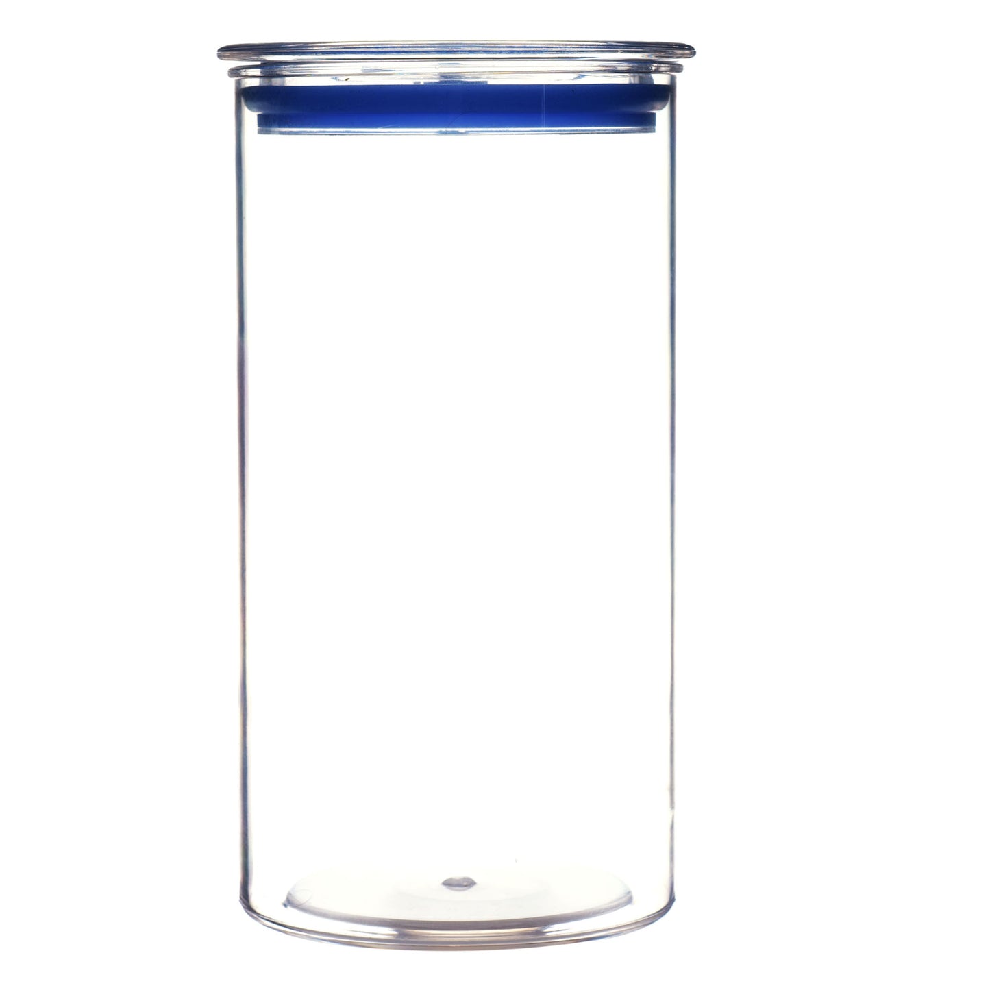 Orio Airtight Transparent Plastic Storage Container Square Blue 1400ML - Homeproindia.com