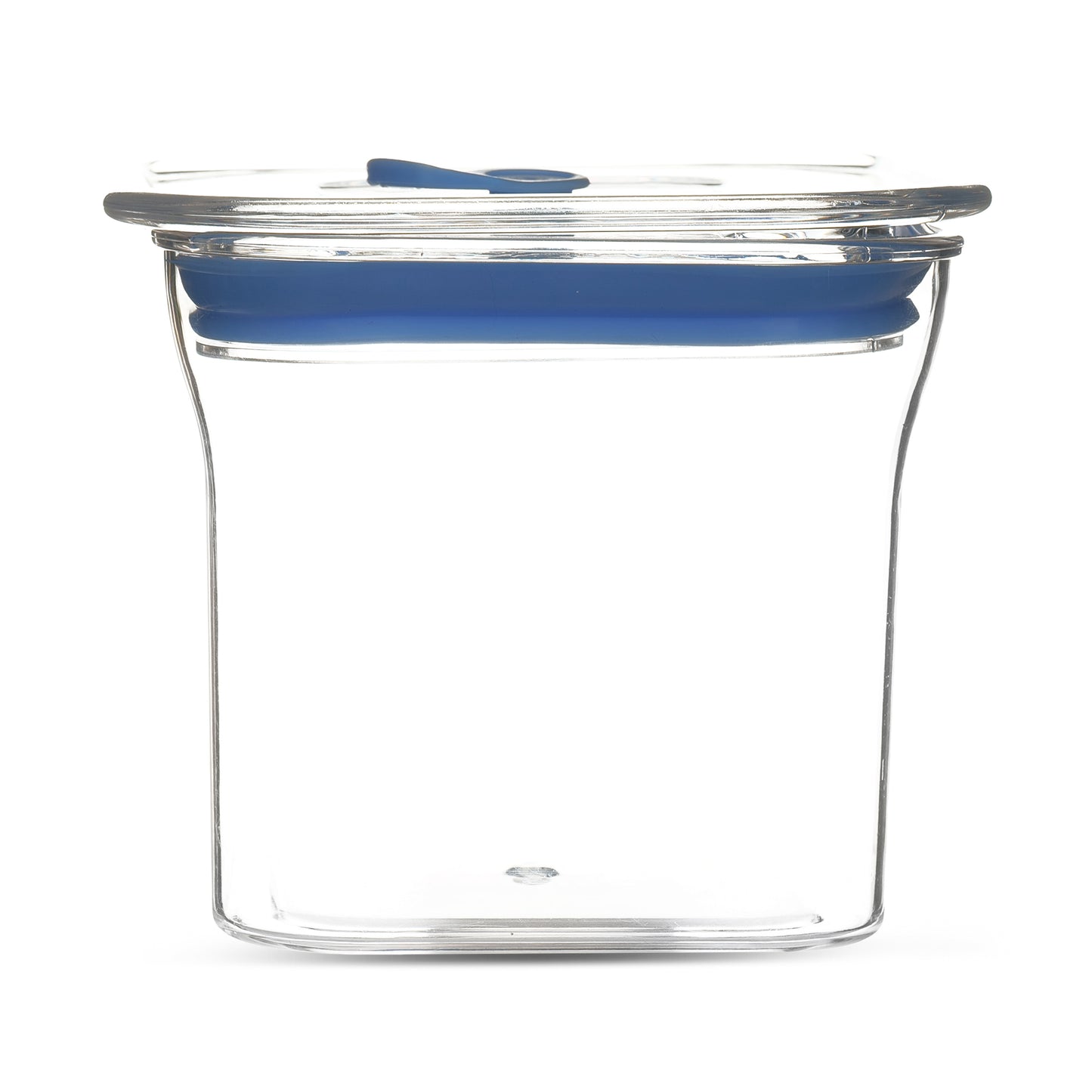 Fabio Airtight Transparent Plastic Storage Container Square Blue 600ML - Homeproindia.com