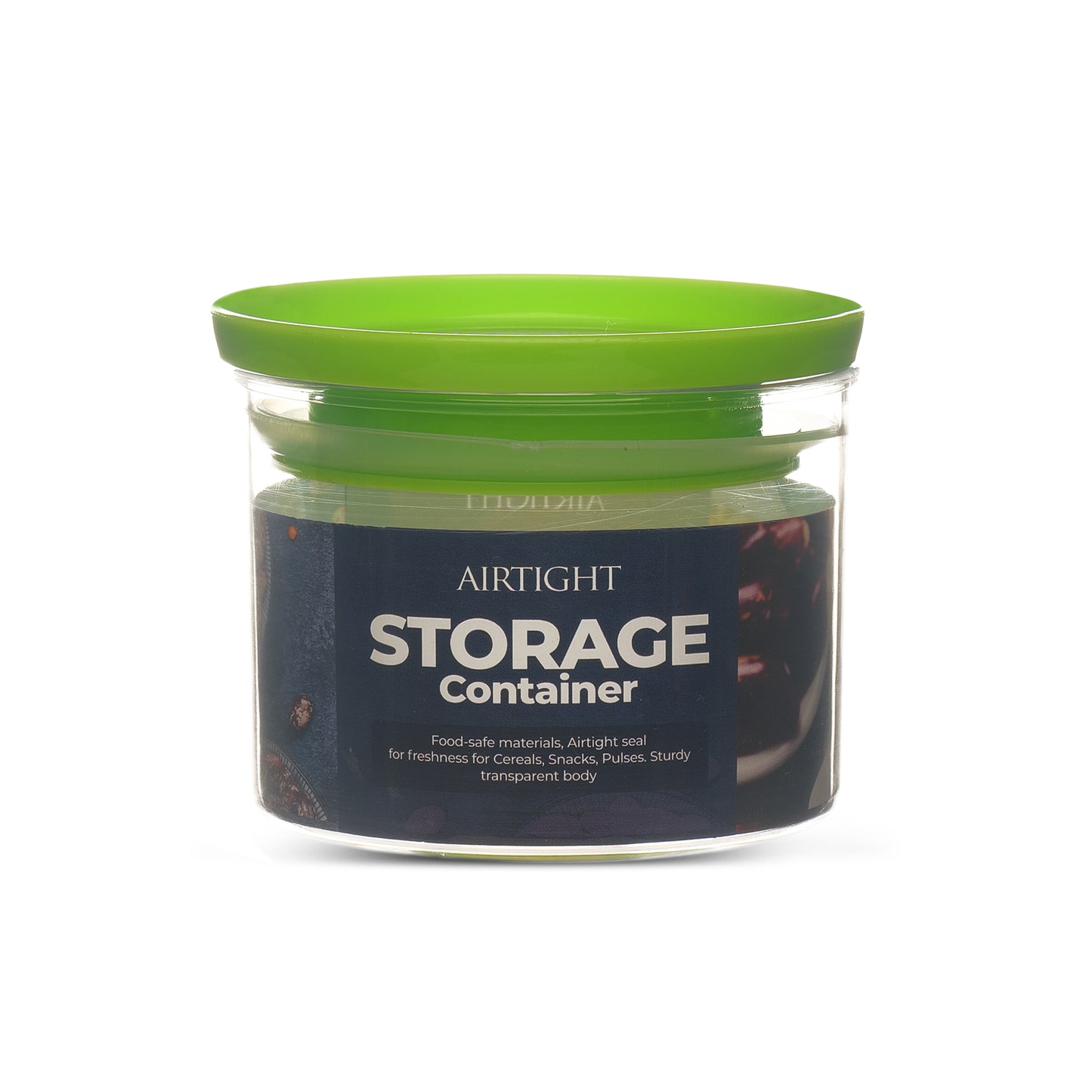 Xecellent Airtight Transparent Plastic Storage Container Green 500ML - Homeproindia.com