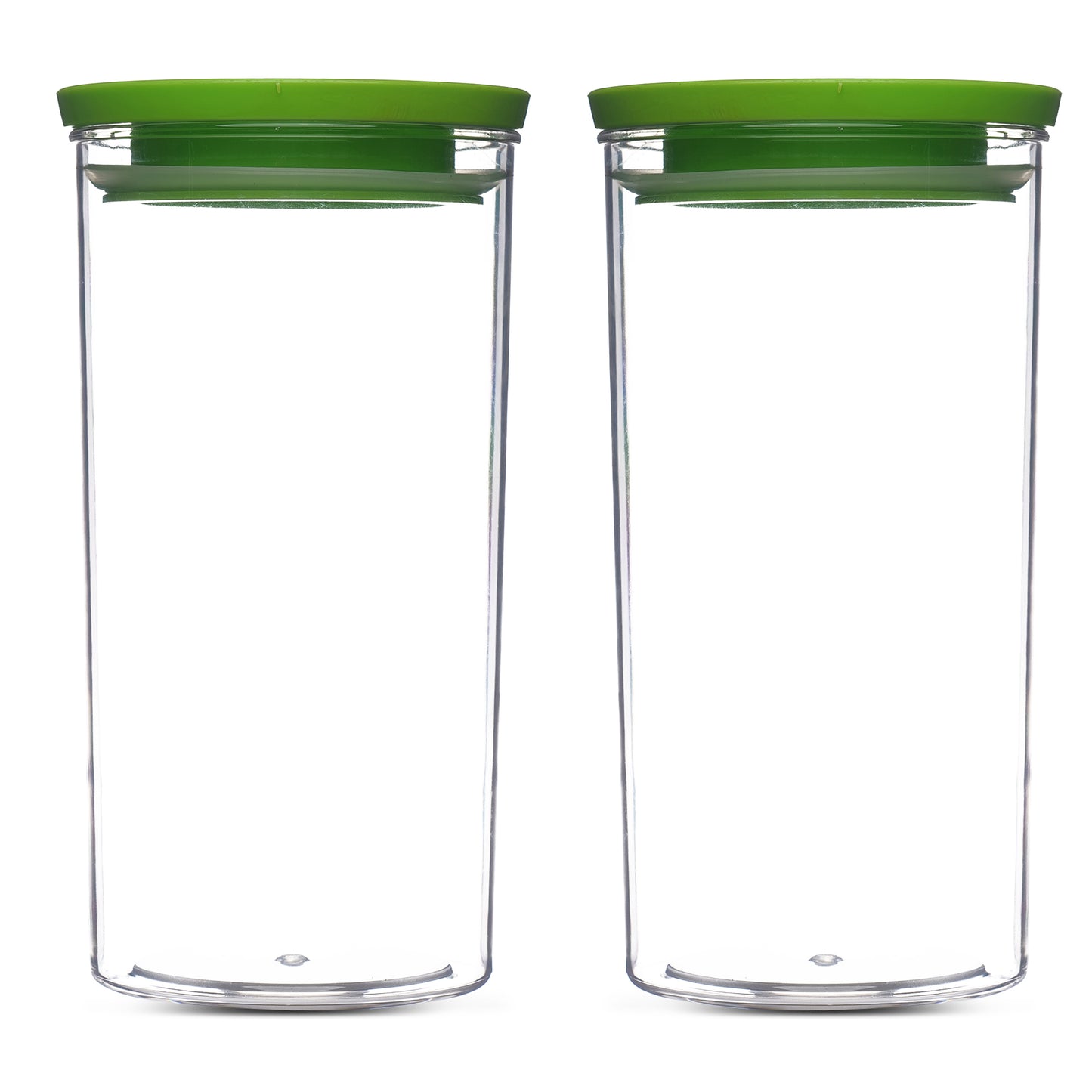 Xecellent Airtight Transparent Plastic Storage Container Green 1400ML - Homeproindia.com