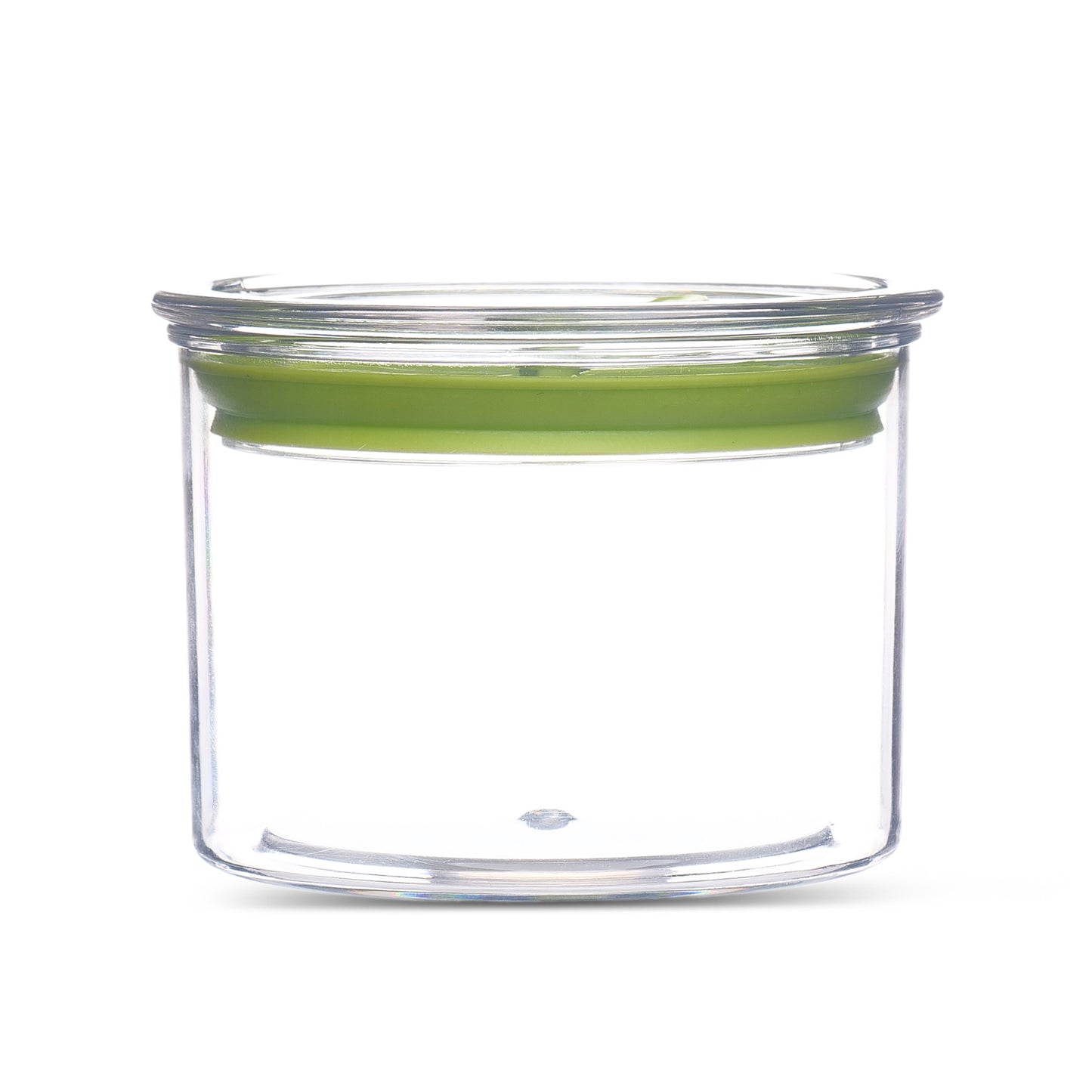 Orio Airtight Transparent Plastic Storage Container Square Green 500ML - Homeproindia.com