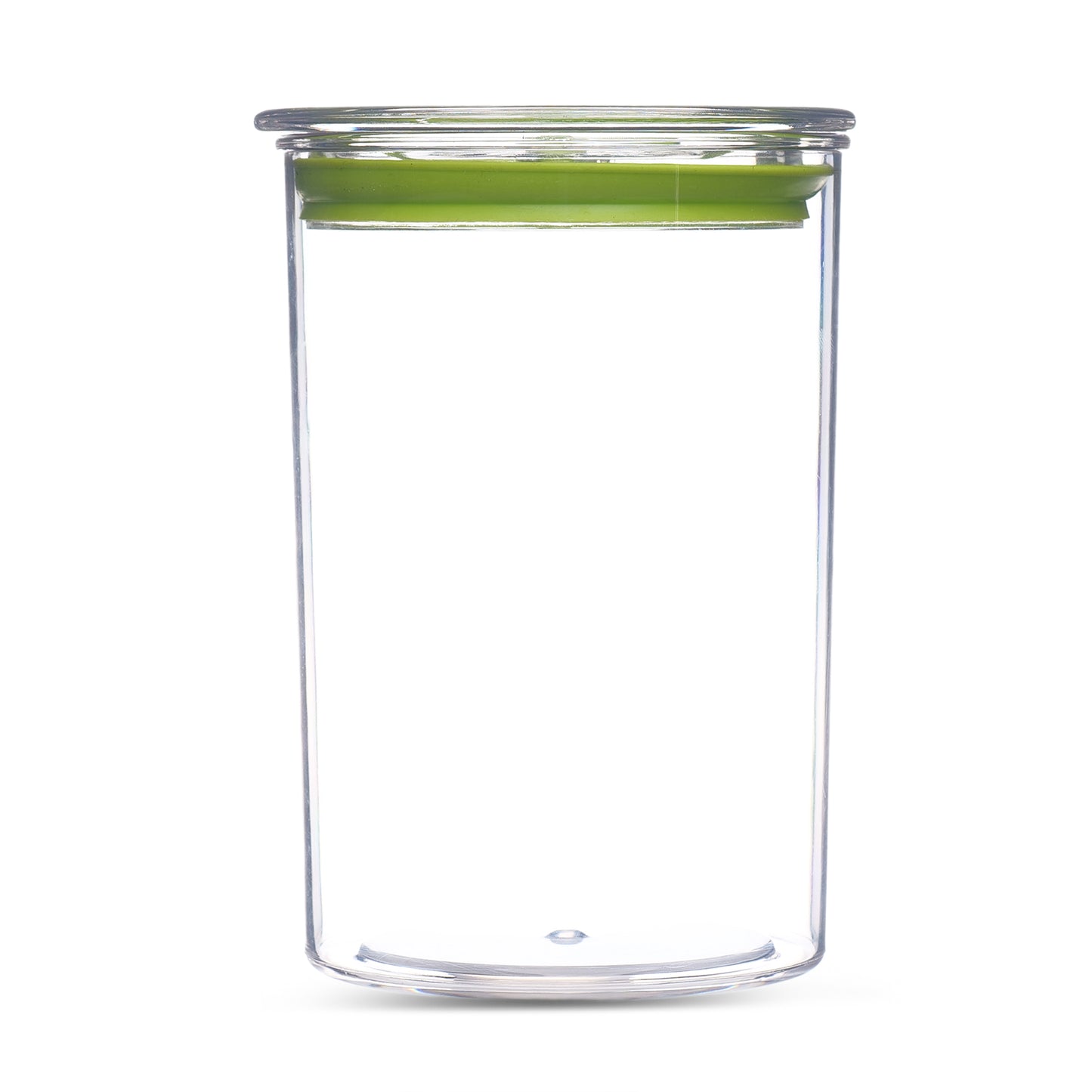 Orio Airtight Transparent Plastic Storage Container Square Green 900ML - Homeproindia.com