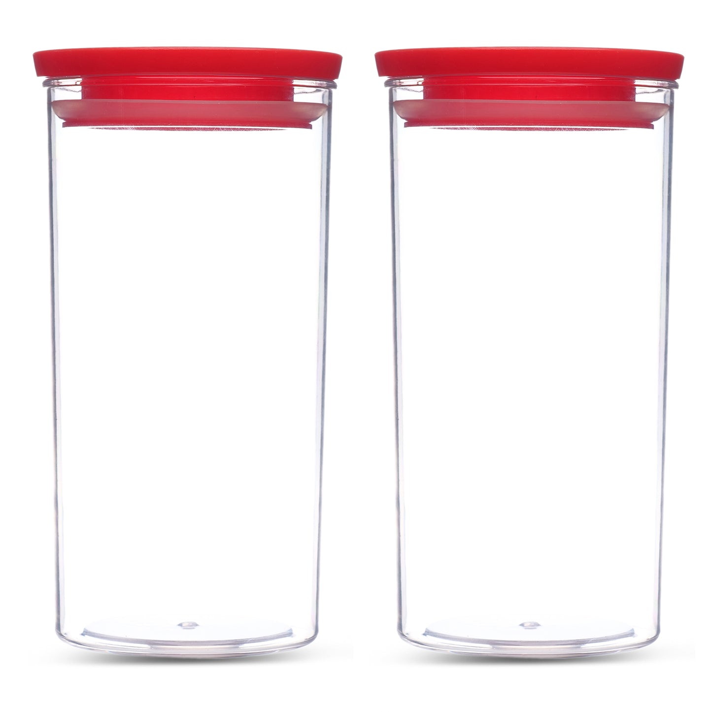 Xecellent Airtight Transparent Plastic Storage Container Red 1400ML - Homeproindia.com