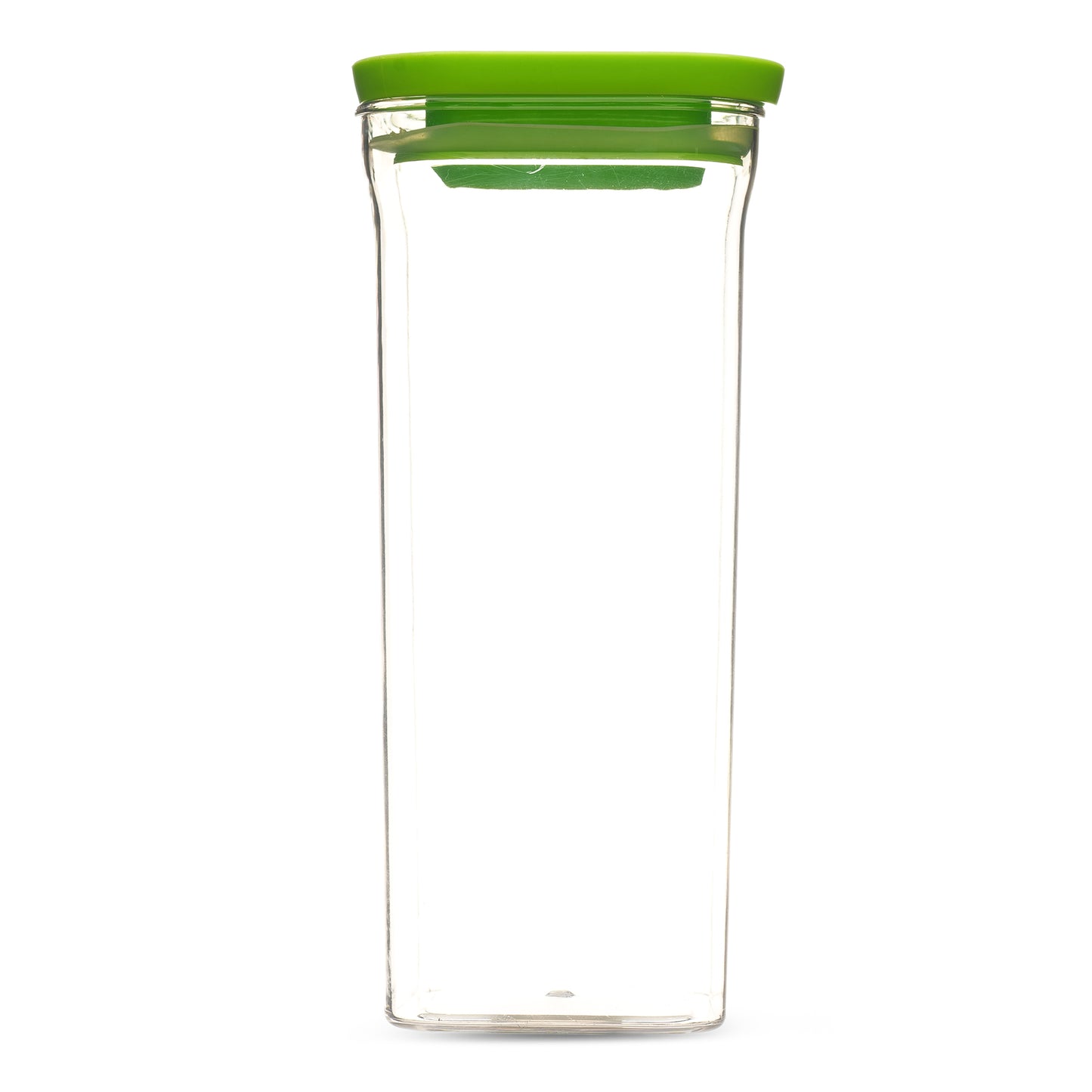 Kitkat Airtight Transparent Plastic Storage Container Square Green 1500ML - Homeproindia.com