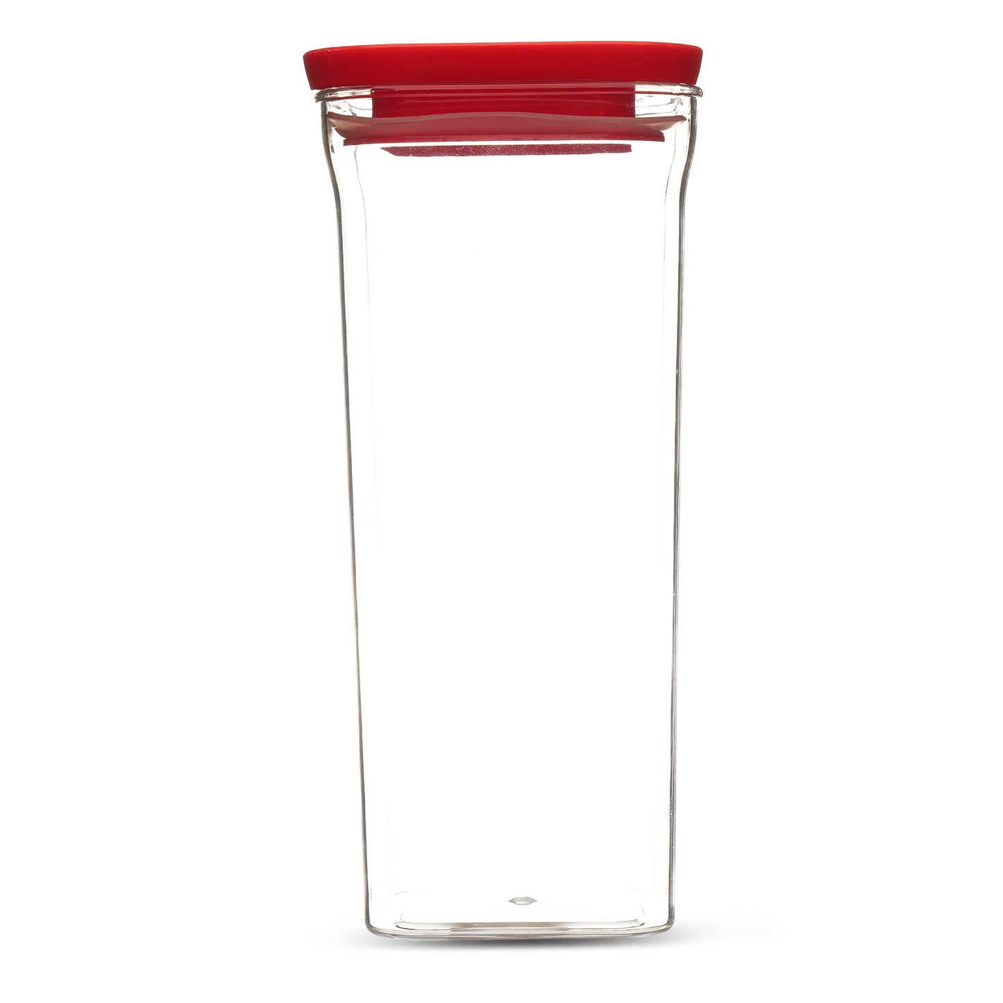 Kitkat Airtight Transparent Plastic Storage Container Square Red 1500ML - Homeproindia.com