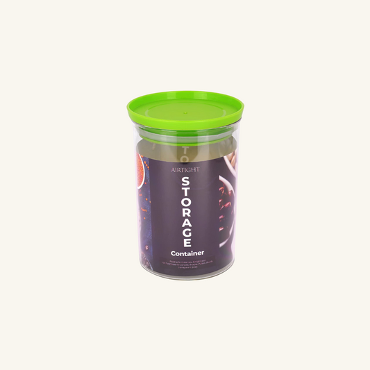 Xecellent  Airtight Transparent Plastic Storage Container Green 900ML