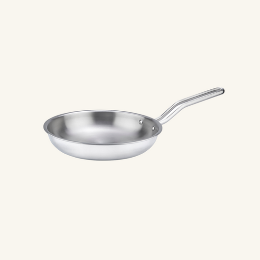 HOME-PRO Triply Stainless Steel Fry Pan 20cm Diameter 1.2L Capacity