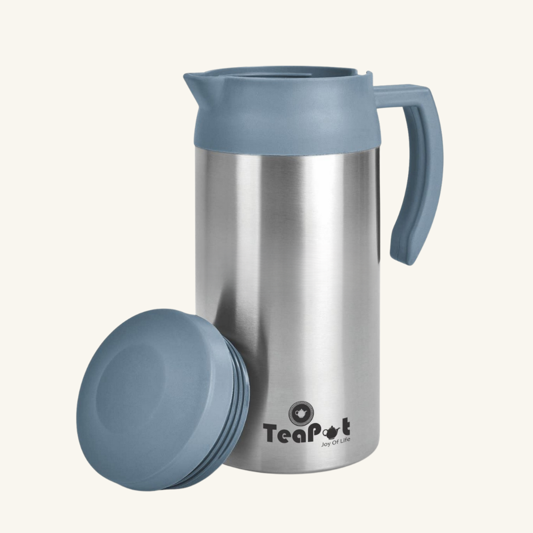 Tea Pot | Vacuum Insulated Pot | Stainless Steel | Leak Proof | Ideal for Hot & Cold Both uses