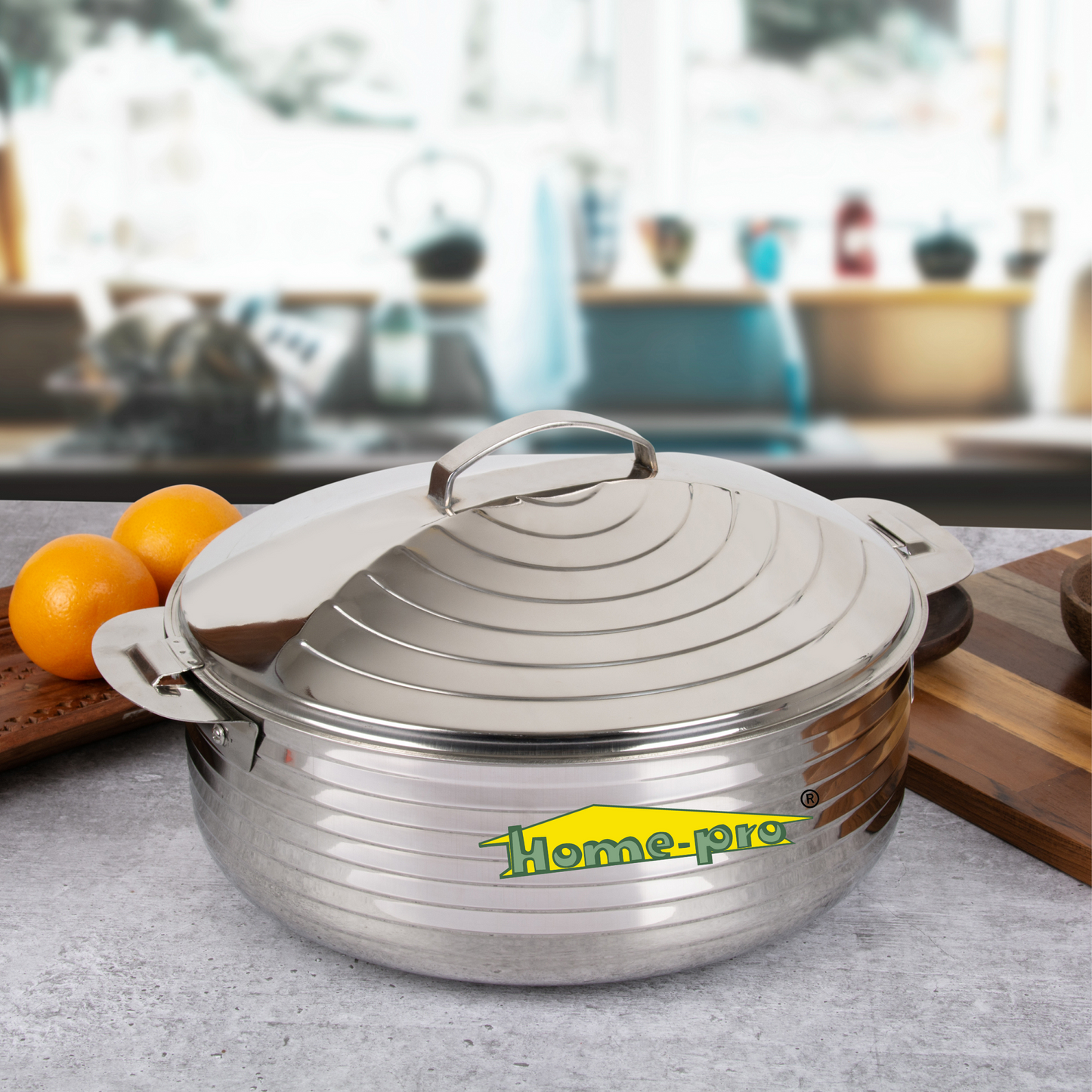 Stainless Steel Home-pro Jupiter Hotpot Casserole - Homeproindia.com