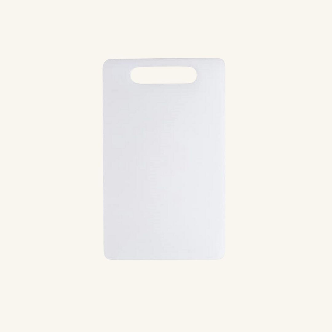 White Chopping Board Virgin Plastic Kitchen Cutting / Chopping Board with Handle