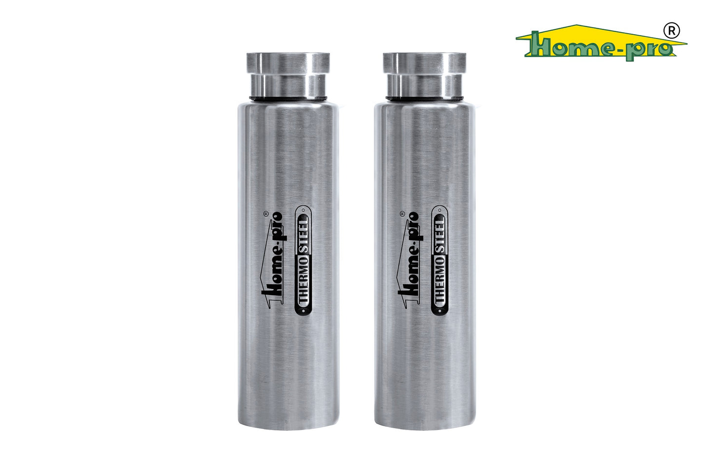 800ml Vacuum Steel Water Silver Bottle - Homeproindia.com