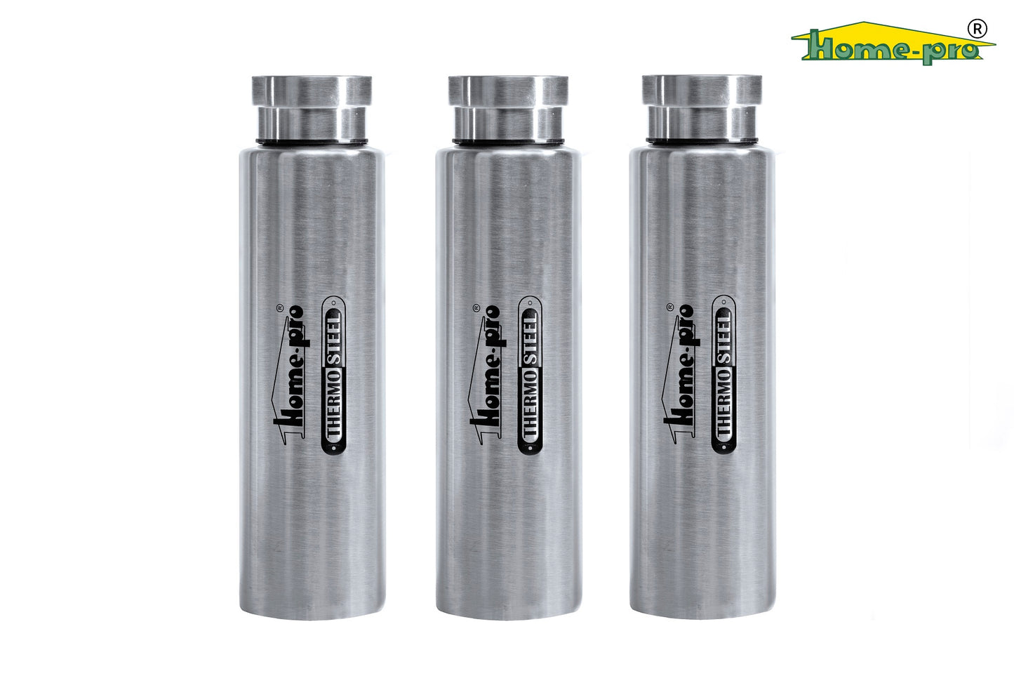 800ml Vacuum Steel Water Silver Bottle - Homeproindia.com