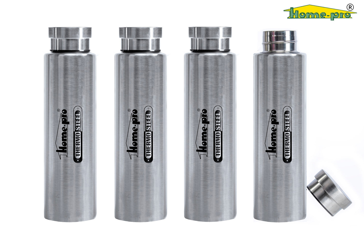 800ml Vacuum Steel Water Silver Bottle - Homeproindia.com