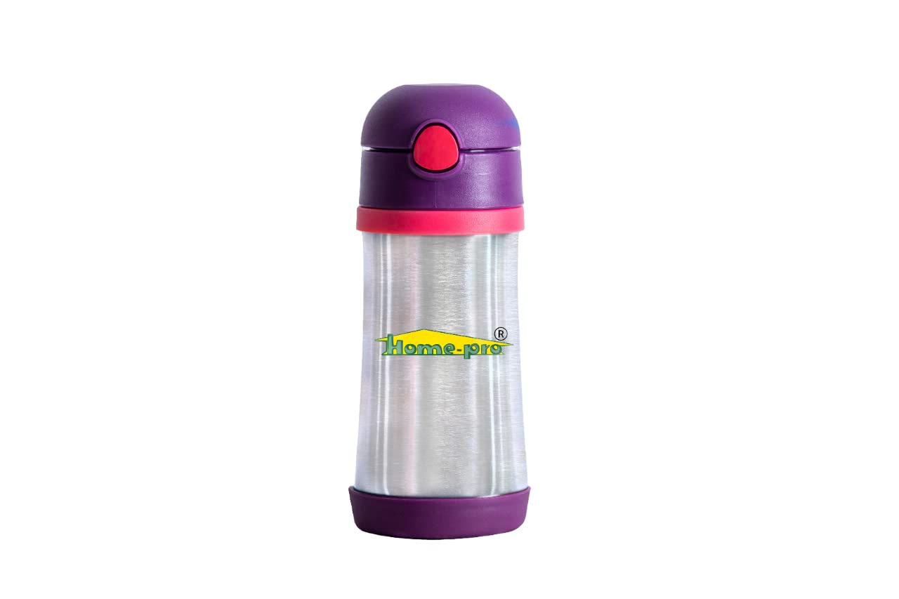 Stainless Steel Blue Insulated Baby Vacuum Bottle 350ml - Homeproindia.com