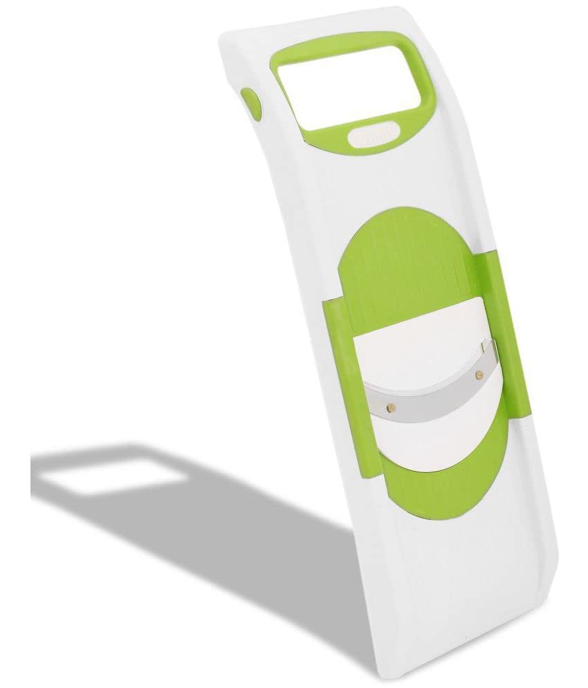 Green Multipurpose 6 in 1 Stainless Steel Blades Grater and Slicer - Homeproindia.com