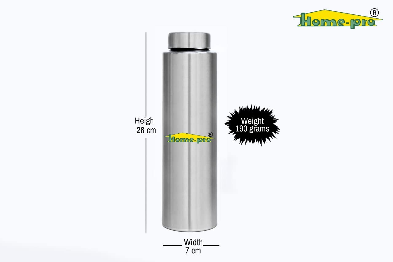 Stainless Steel Water Bottle 1000ML Leak Proof - Homeproindia.com