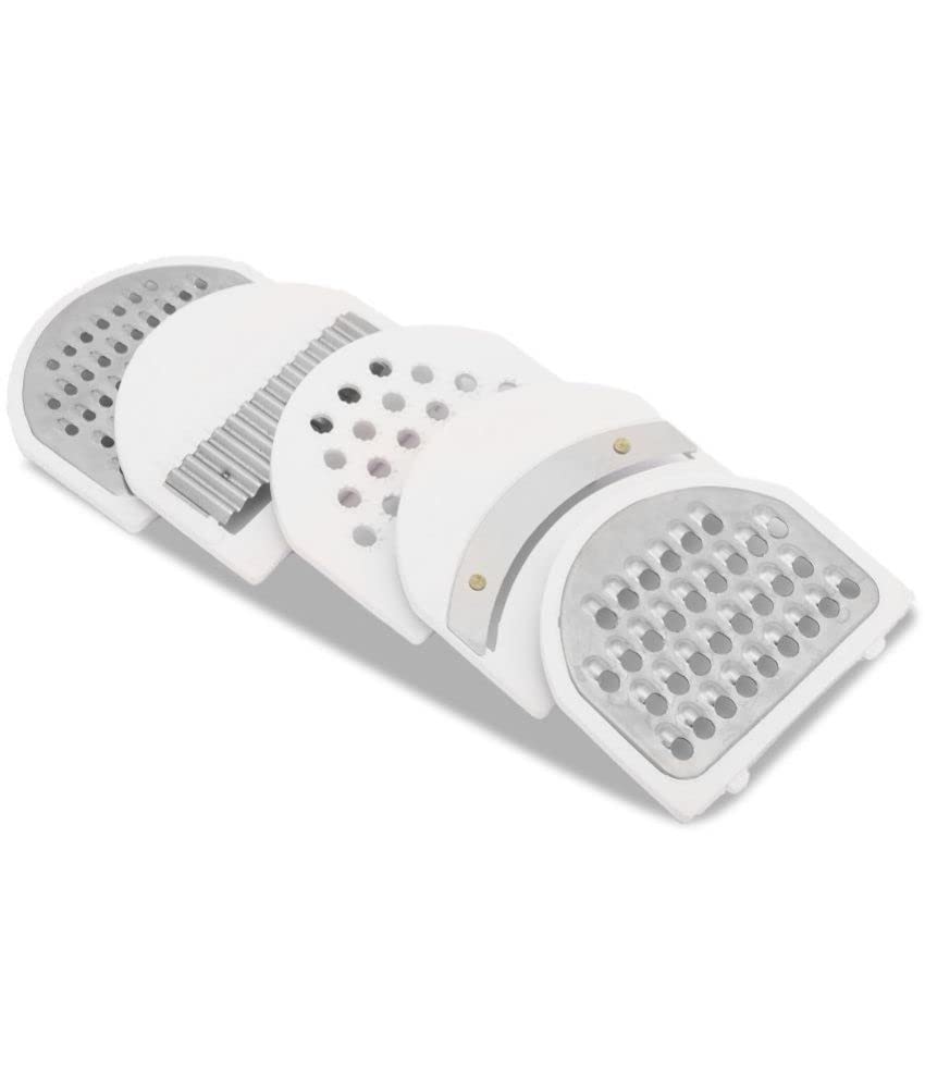 Green Multipurpose 6 in 1 Stainless Steel Blades Grater and Slicer - Homeproindia.com