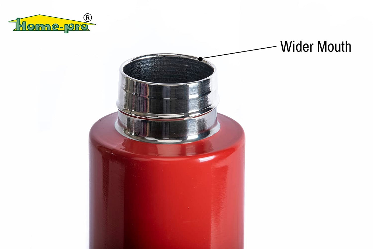 800ml Vacuum Steel Water Red Bottle - Homeproindia.com