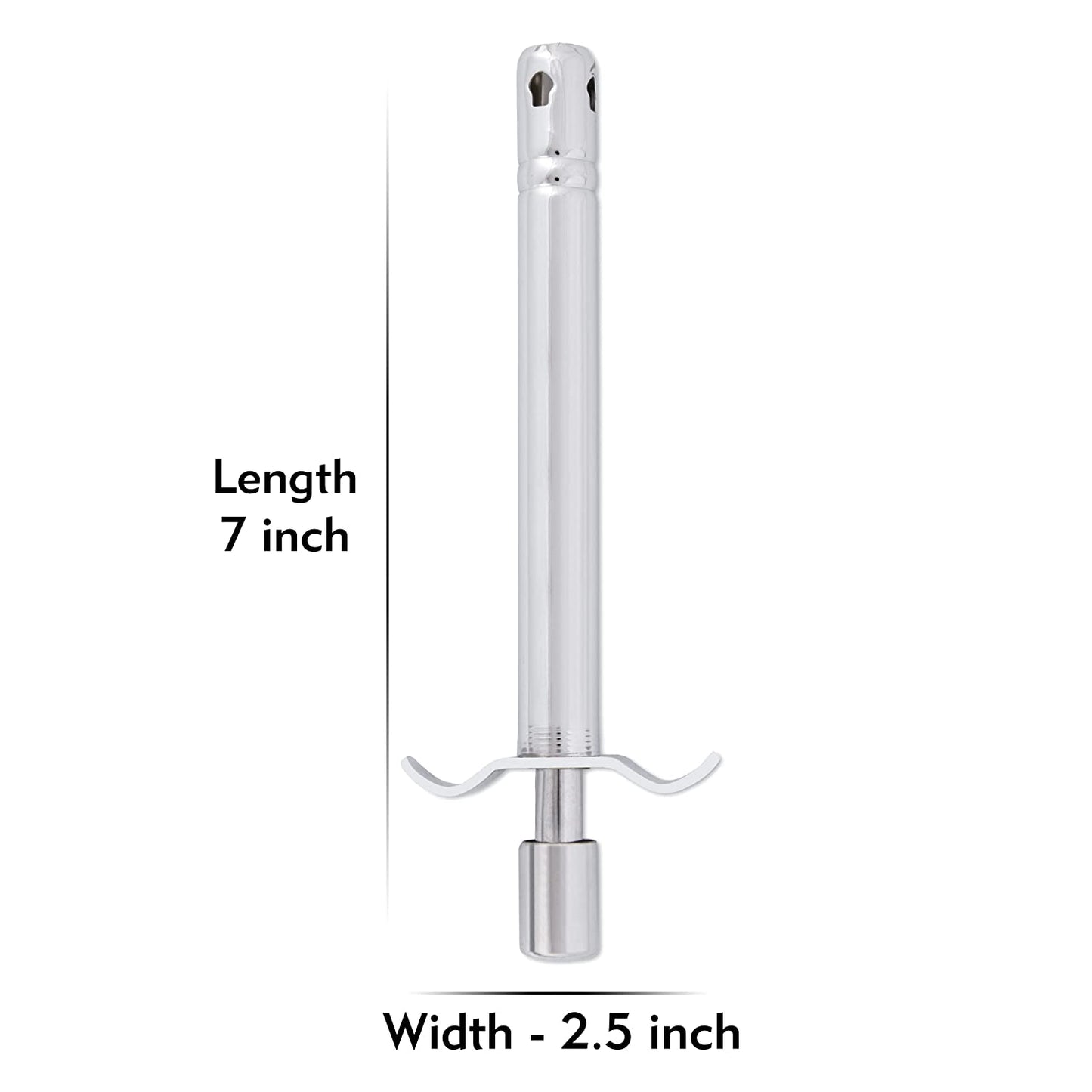 Gas Lighter Stainless Steel Silver - Homeproindia.com
