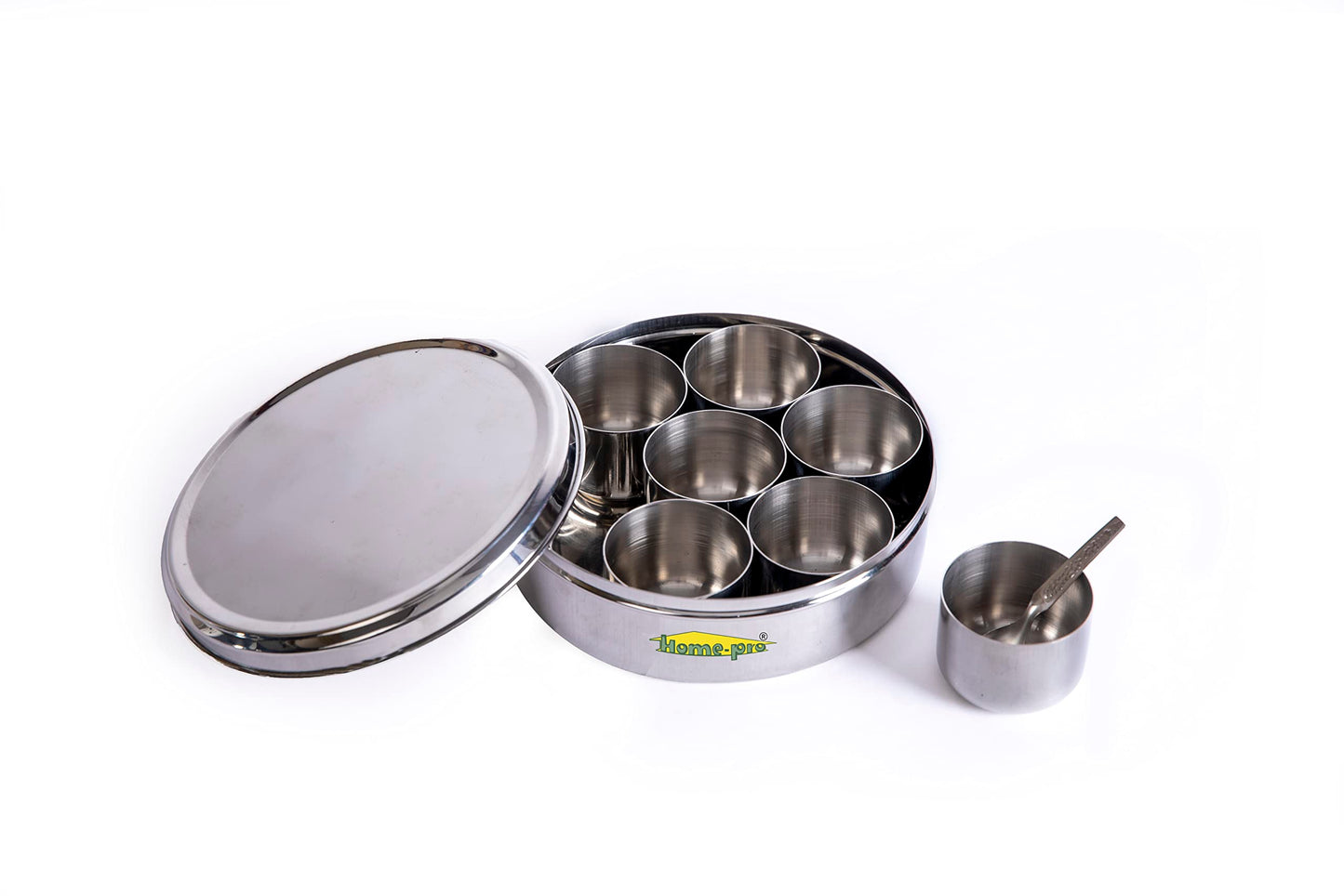 Masala Dabba Stainless steel Spices Container 22 CM - Homeproindia.com