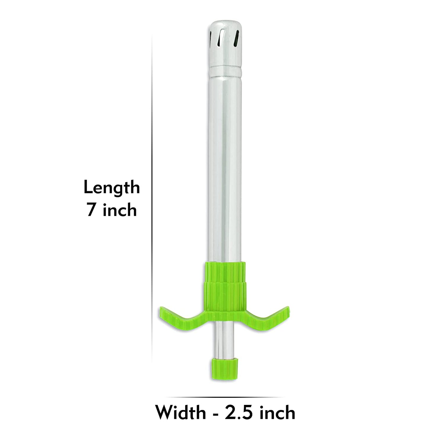 Gas Lighter Stainless Steel Green - Homeproindia.com