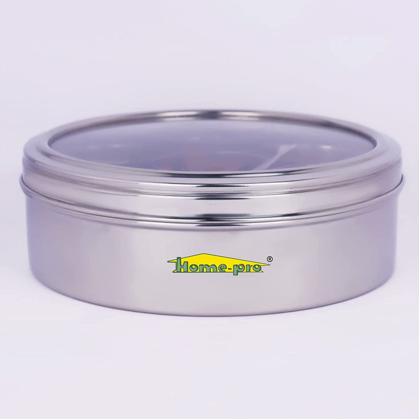 See Through lid Neelam Dabba Masala Dabba - Homeproindia.com