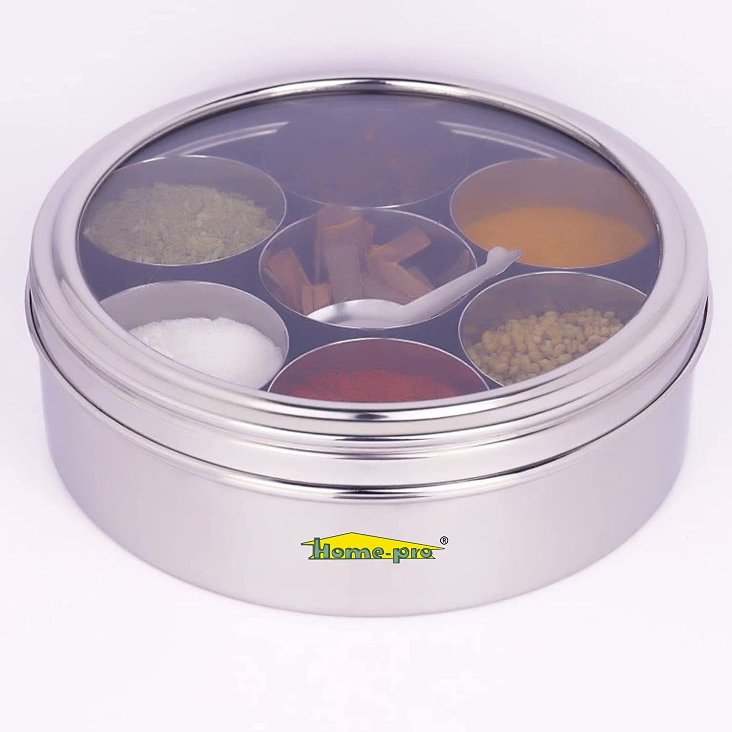 See Through lid Neelam Dabba Masala Dabba - Homeproindia.com