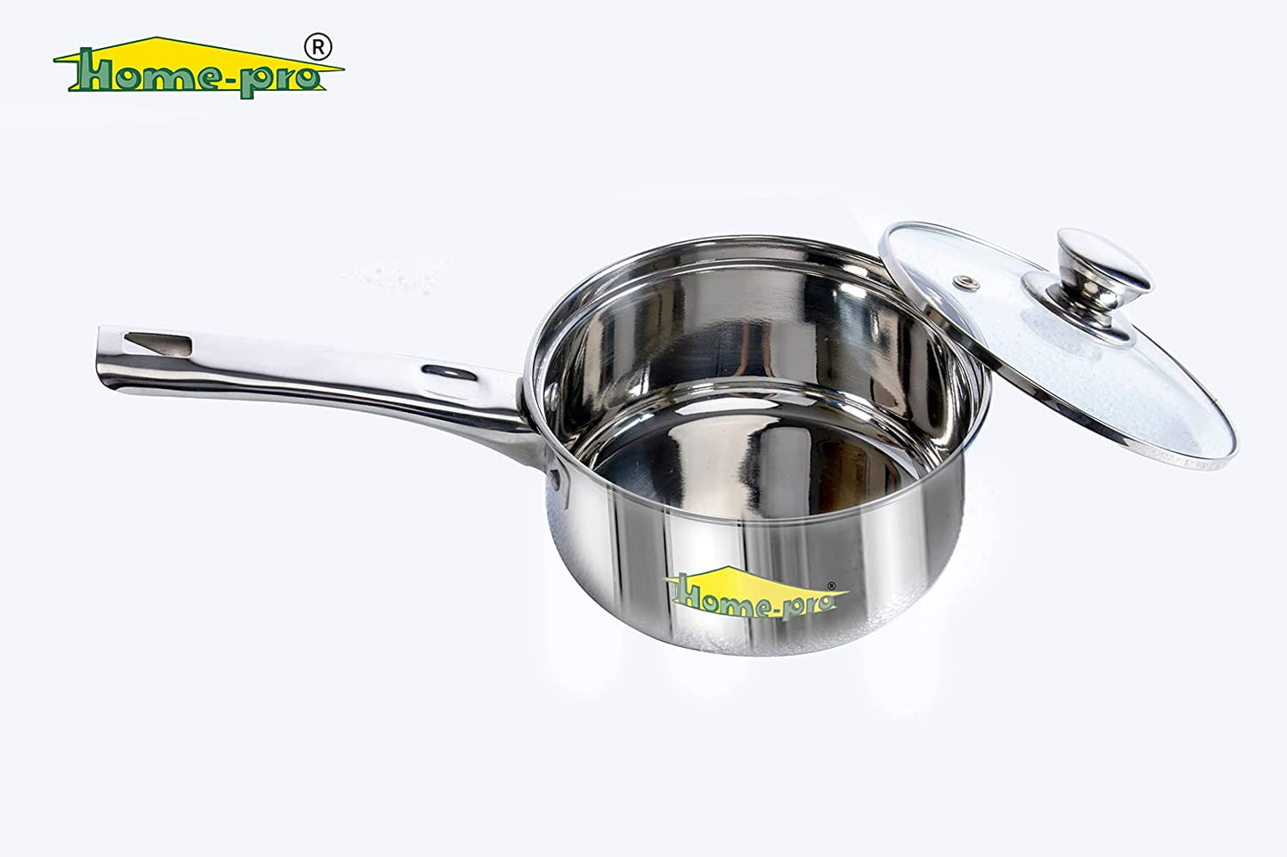 Stainless Steel Sauce-pan with Glass lid - Homeproindia.com