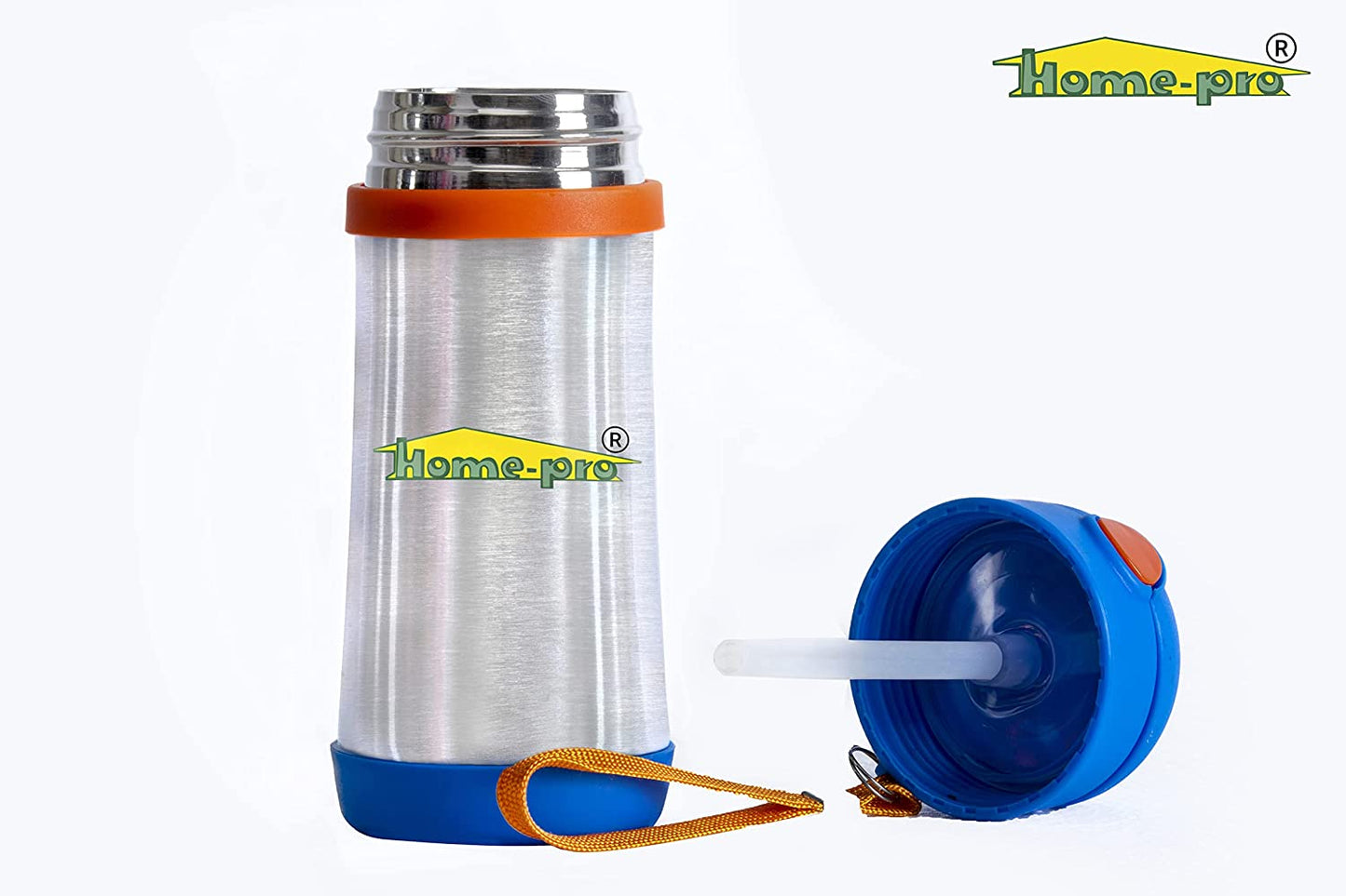 Stainless Steel Blue Insulated Baby Vacuum Bottle 350ml - Homeproindia.com