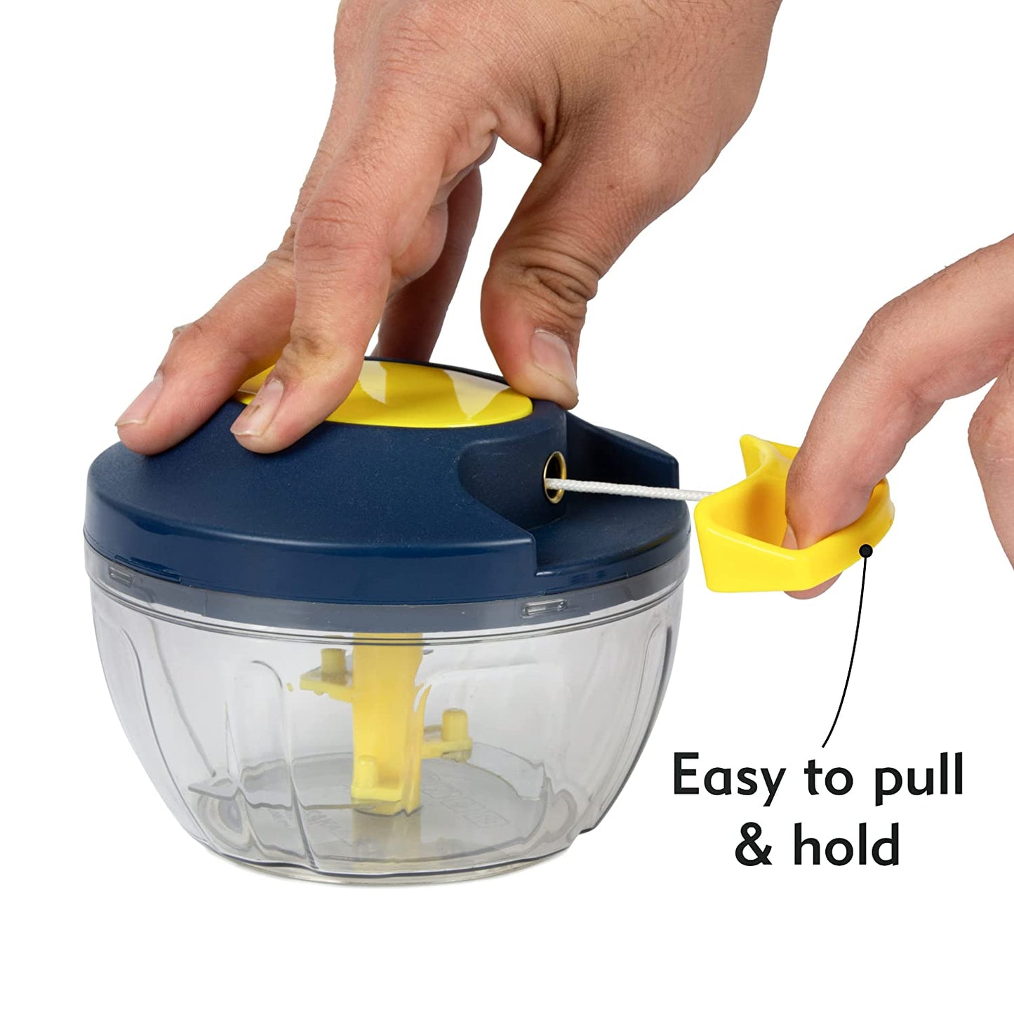 Manual Chopper Stainless Steel Blade | 450 ML Capacity | Pack of 1 - Homeproindia.com