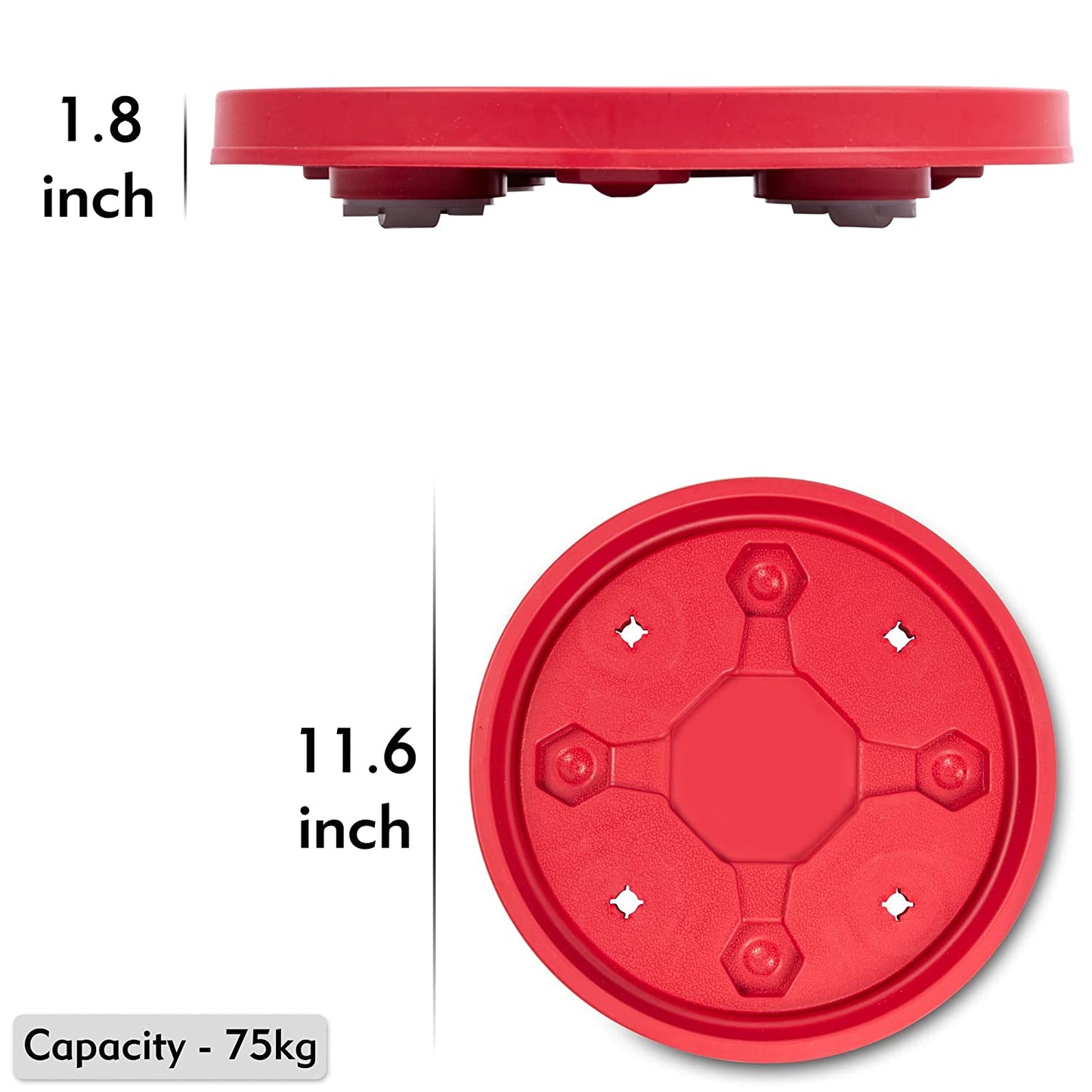 Unbreakable Plastic Cylinder Trolley - Homeproindia.com