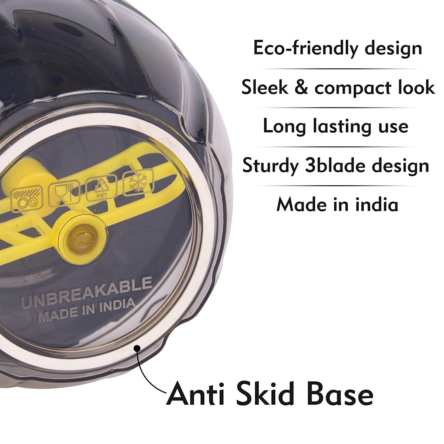 Manual Chopper Stainless Steel Blade | 450 ML Capacity | Pack of 1 - Homeproindia.com