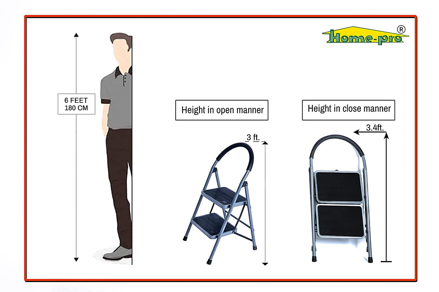 Foldable Ladder / Step Ladder - Homeproindia.com