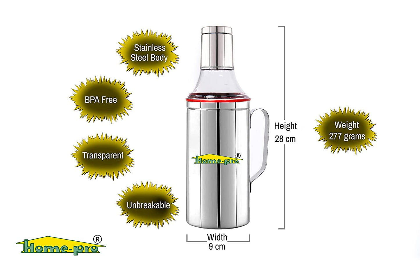 Stainless Steel Oil dispenser Nozzle With Handle - Homeproindia.com