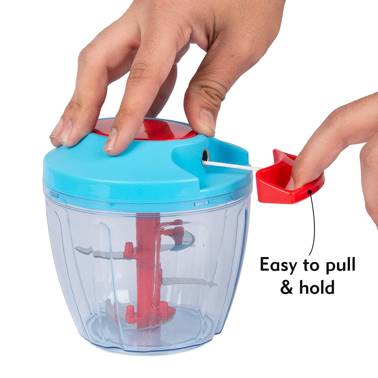 Manual Chopper Stainless Steel Blade | 1000 ML Capacity | Pack of 1 - Homeproindia.com