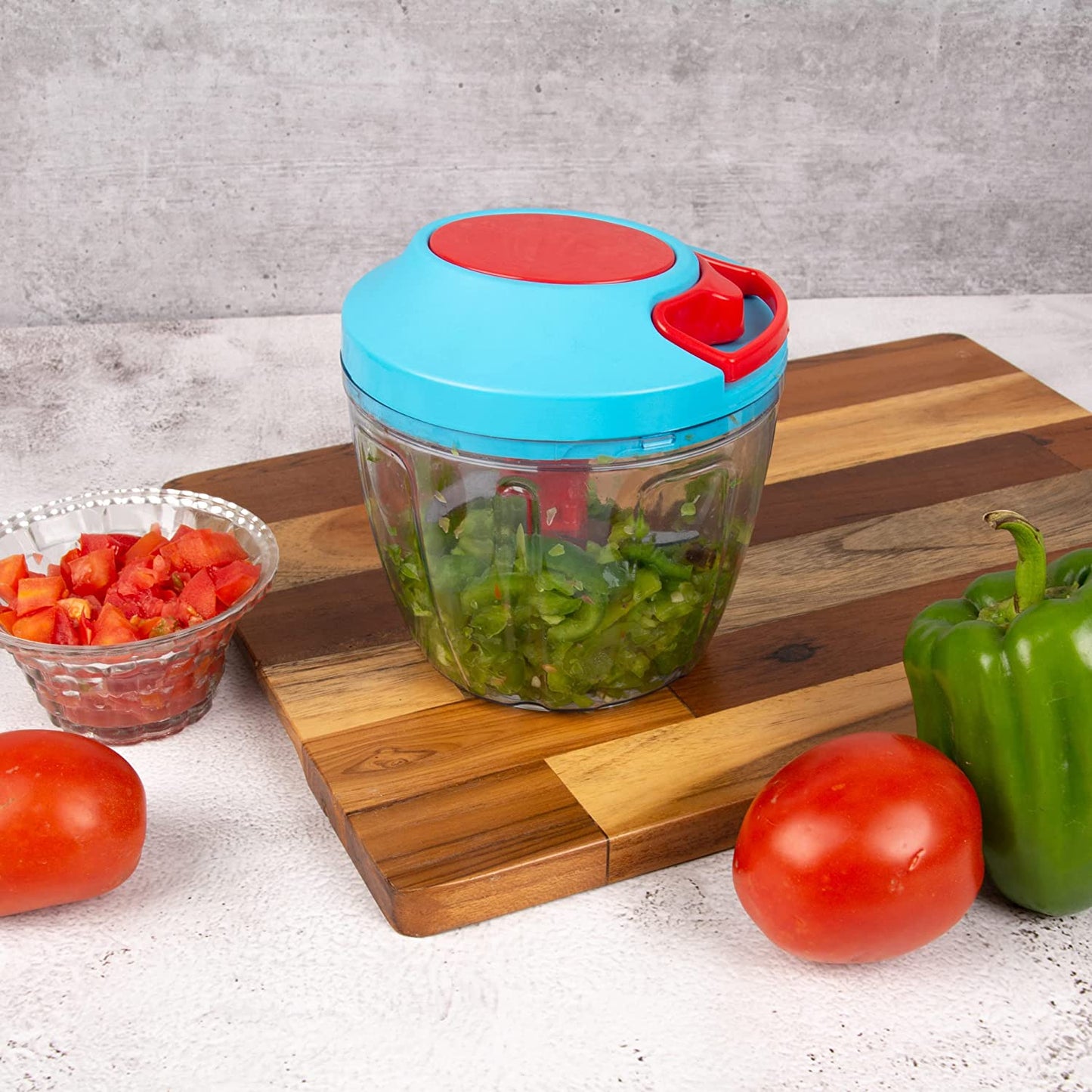 Manual Chopper Stainless Steel Blade | 1000 ML Capacity | Pack of 1 - Homeproindia.com